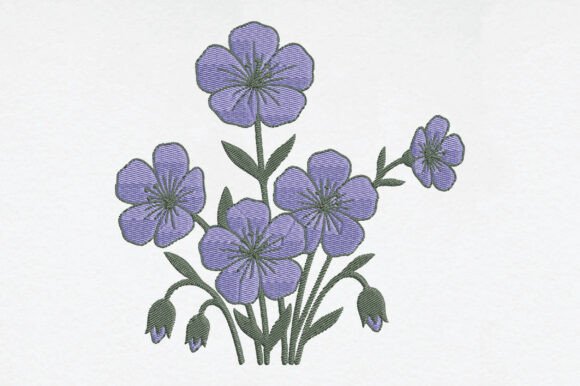 creative flowers embroidery